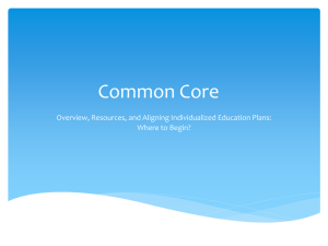 Common Core: Overview, Resources & Aligning Individual