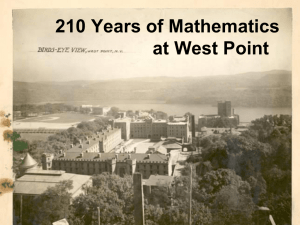 FDW 2012 Math Dept History