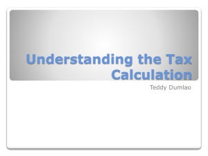 Tax Calculation - Gilbert Public Schools