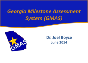 Georgia Milestone Assessment System / Microsoft PowerPoint