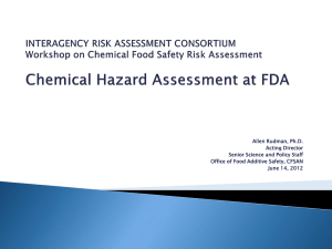 Chemical Hazard Assessment at FDA
