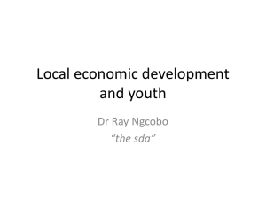 presentation by Dr Ray Ngcobo