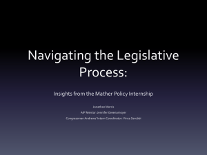 Navigating the Legislative Process:
