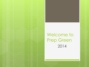 Welcome to Prep Green