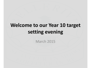 Year 10 target setting evenings