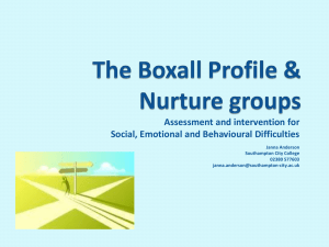 The Boxall Profile & Nurture groups