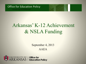 Arkansas* Categorical Poverty Funding System (NSLA)