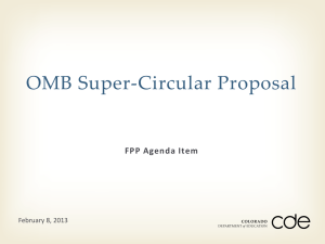 OMB Super Circular Proposal PowerPoint
