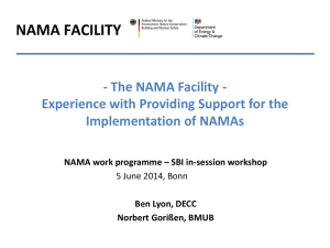 NAMA Facility presentation