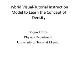Hybrid Visual-Tutorial Instruction Model to Learn the Concept of