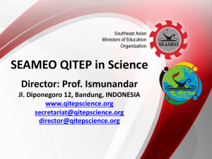 SEAMEO QITEP in Science:Ismunandar
