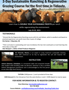 3-Day Sustainable Ranching & Regenerative Grazing Course
