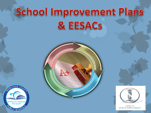 School Improvement Plans & EESACs
