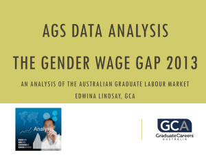 AGS data analysis: the gender wage gap and Q&A
