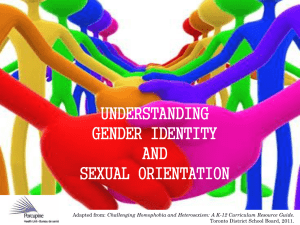 Gender Identity and Sexual Orientation PowerPoint Presentation