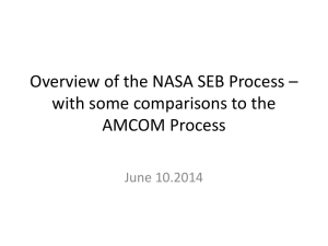 A Quick Overview of the NASA Source Evaluation Board Process 6