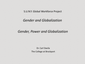 Gender, Power and Globalization