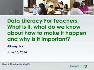 Data Literacy for Teachers