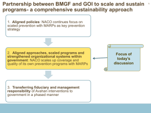 Partnership between BMGF and GOI to scale and sustain programs