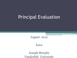 Principal Evaluation - School Administrators of Iowa