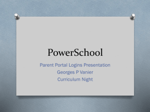 PowerSchool - Georges P. Vanier Junior High School
