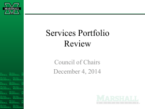 Council of Chairs Presentation (Dec. 4, 2014)