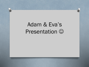 Adam & Eva`s Presentation 