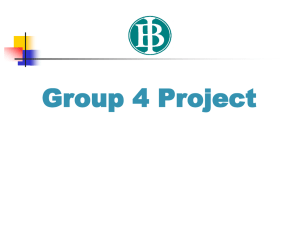 Group 4 project IAA 2013