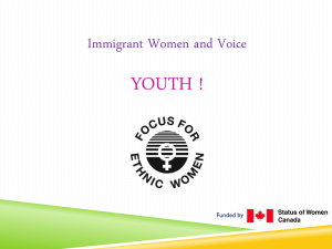 IWV Youth Powerpoint – Week 3 Multiculturalism in Canada