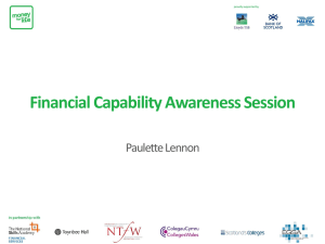 Financial Capability - Living and Learning Together