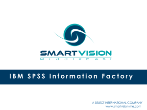 IBM SPSS Information Factory - smartvision