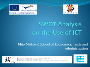 SWOT Analysis on ICT