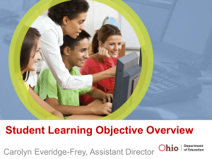 SLO Overview - Pickaway-Ross Career & Technology Center