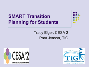 SMART Transition Planning Presentation