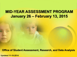 2014-2015 Mid-Year Assessment Powerpoint Presentation (PPT)
