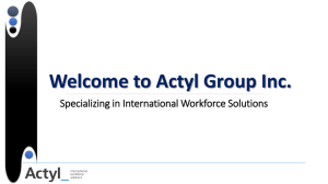 Welcome to Actyl Group Inc.