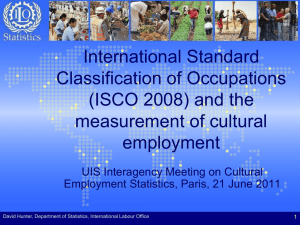 International Standard Classification of Occupations (ISCO