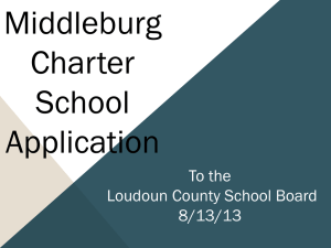 Middleburg Charter School - Loudoun County Public Schools