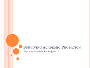 Surviving Academic Probation