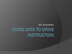 Using data to drive instruction