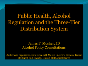 The Alcohol Distribution Three-Tier System