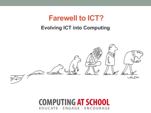 Evolving ICT into Computing Secondary