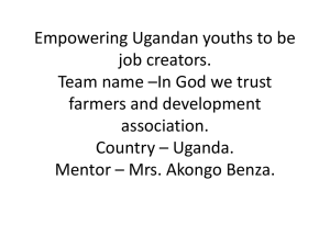 Empowering Ugandan youths to be job creators