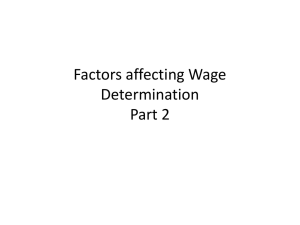 Factors affecting Wage Determination Part 2