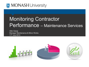 Contractor Performance Management