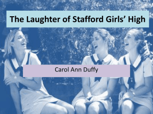 The Laughter of Stafford Girls* High