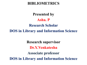 Bibliometrics