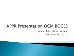 APPR Update Powerpoint 10/25/2012