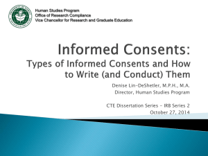 Informed Consent - University of Hawaii at Manoa