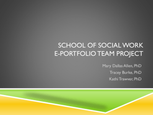 SocialWork Portfolio - UAA ePortfolio Working Group